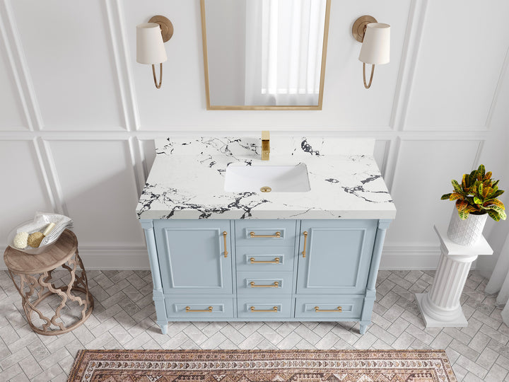 Aberdeen 48 in. W x 22 in. D Single Sink Bathroom Vanity - photo 40
