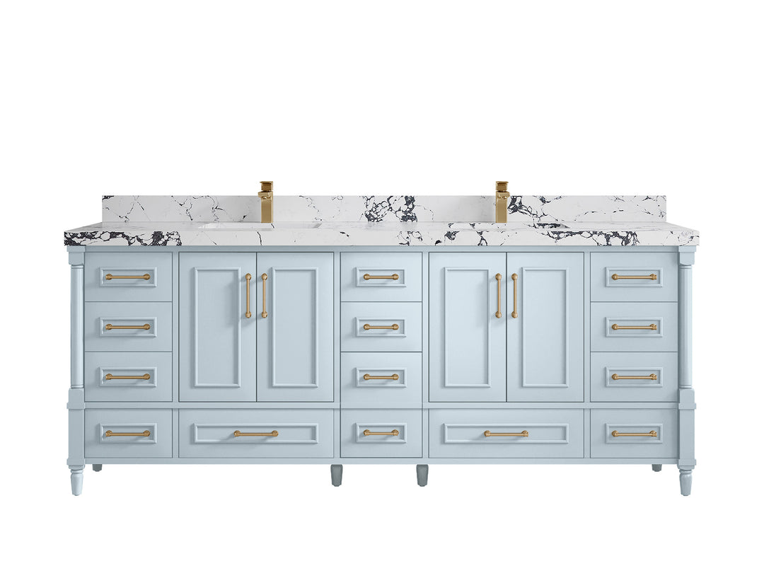Aberdeen 84 in. W x 22 in. D Double Sink Bathroom Vanity