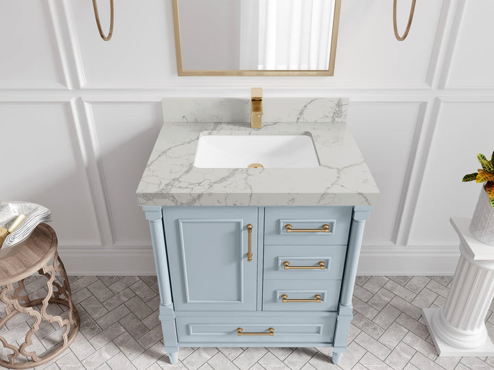 Aberdeen 30 in. W x 22 in. D Single Sink Bathroom Vanity - photo 35