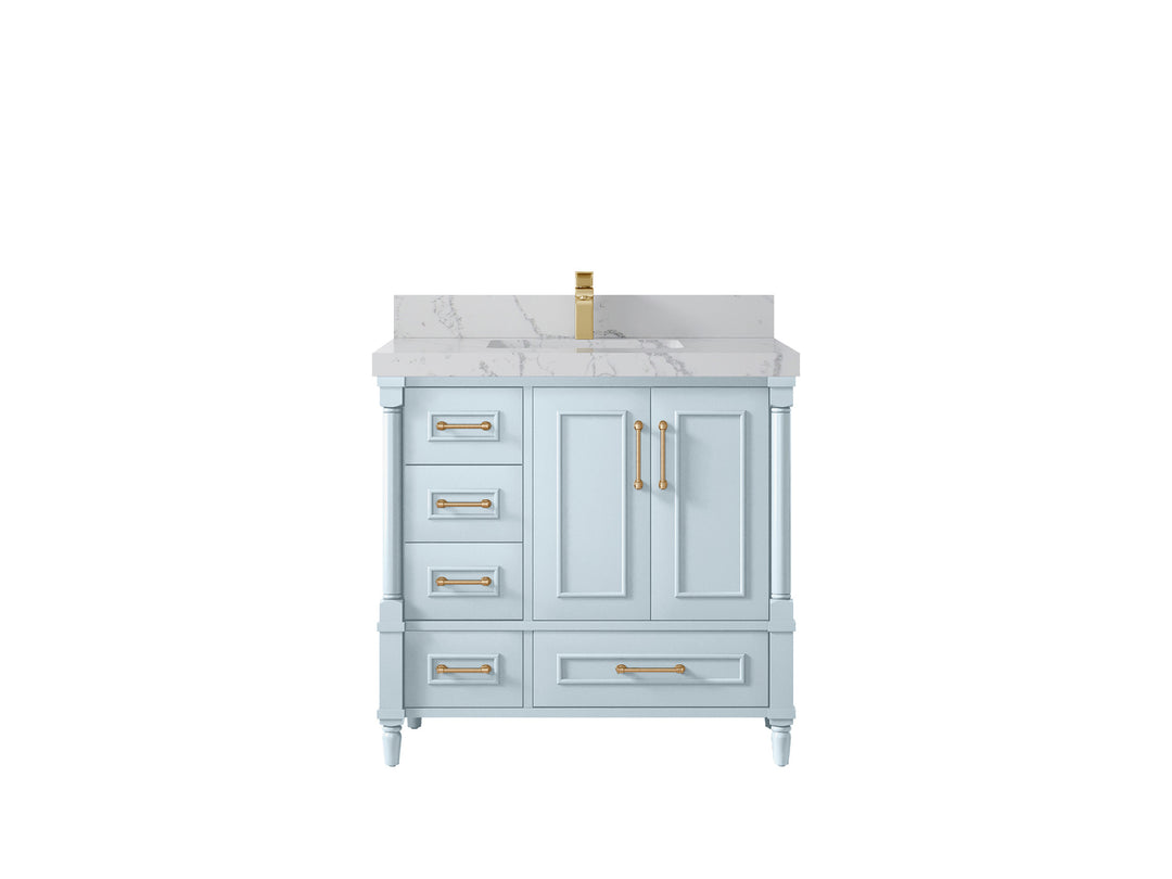 Aberdeen 36 in. W x 22 in. D Center Sink Bathroom vanity