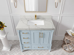 Aberdeen 36 in. W x 22 in. D Center Sink Bathroom vanity - photo 37