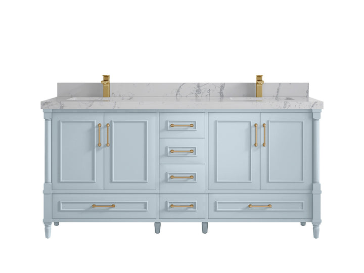 Aberdeen 72 in. W x 22 in. D Double Sink Bathroom Vanity - photo 43