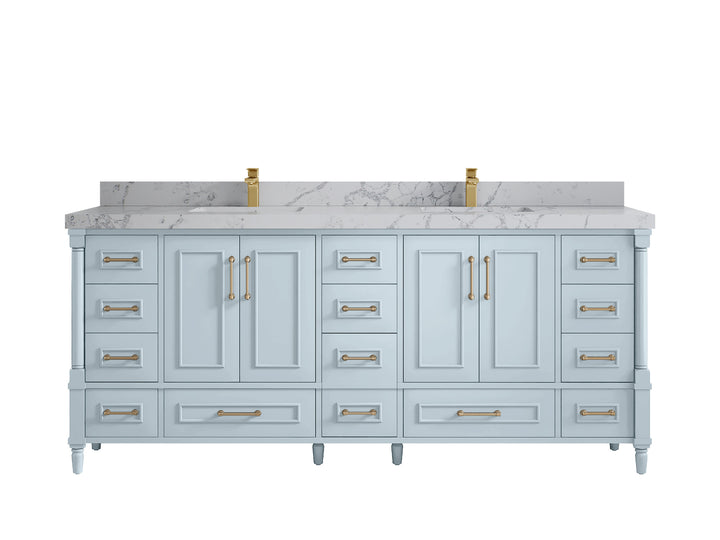 Aberdeen 80 in. W x 22 in. D Double Sink Bathroom Vanity - photo 43