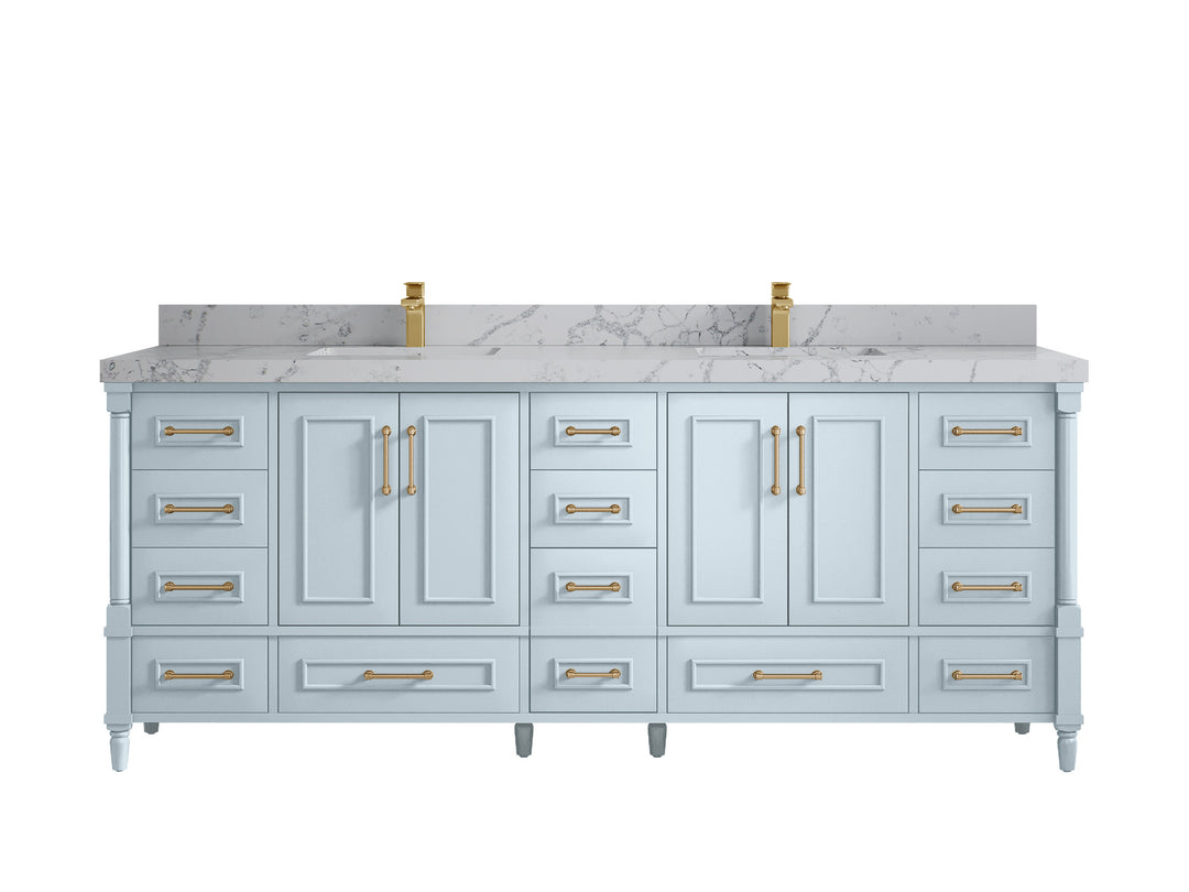 Aberdeen 84 in. W x 22 in. D Double Sink Bathroom Vanity