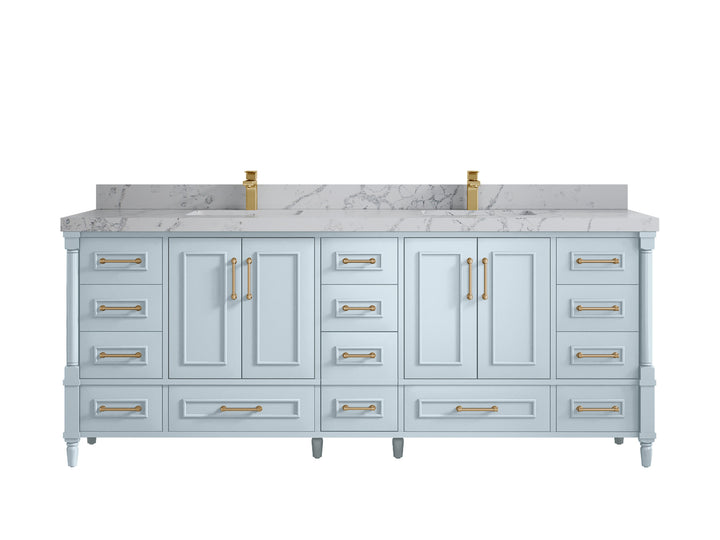 Aberdeen 84 in. W x 22 in. D Double Sink Bathroom Vanity - photo 43