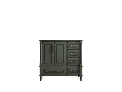 Aberdeen 36 in. W x 22 in. D Left Offset Sink Bathroom Vanity