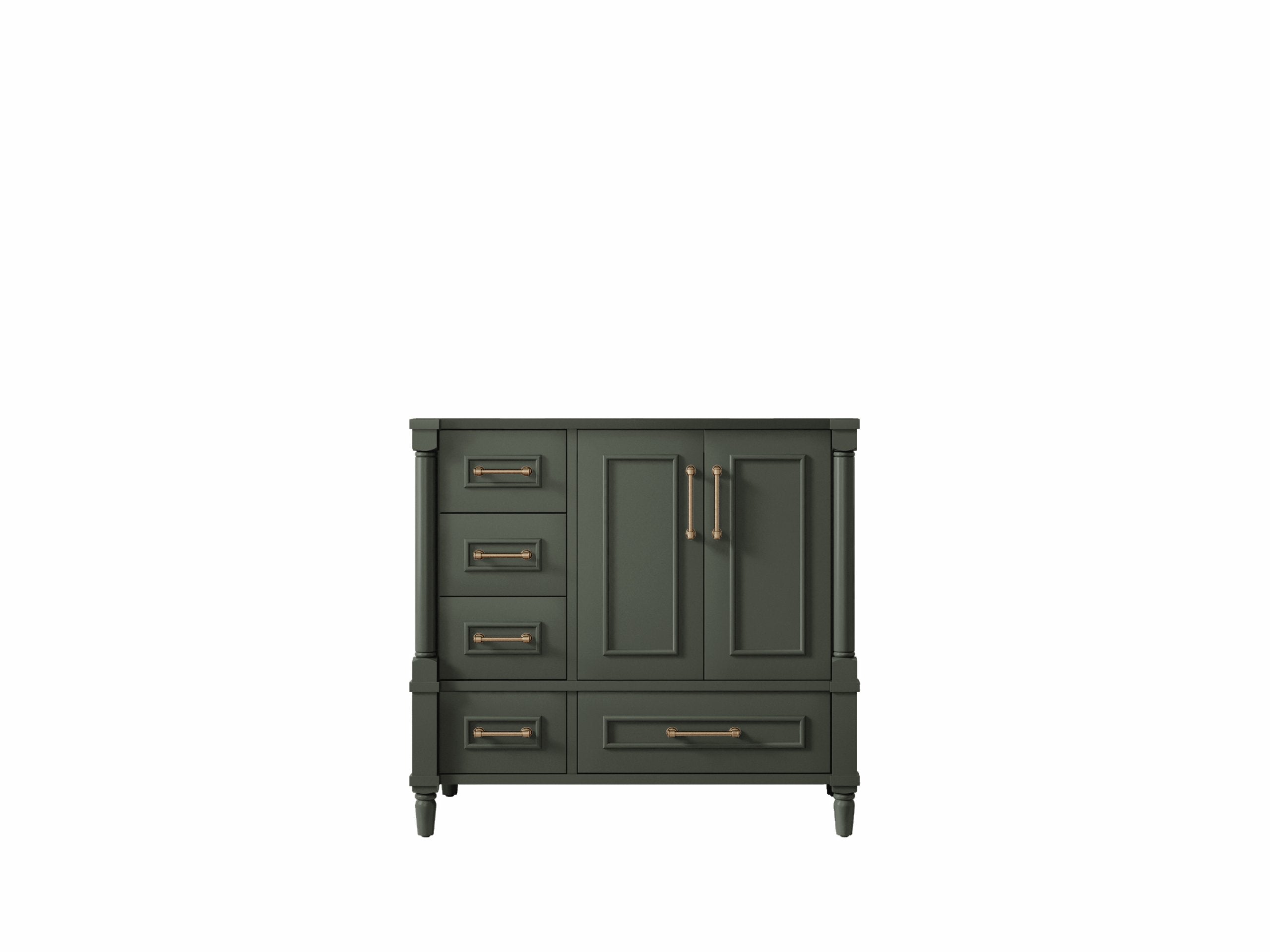 Aberdeen 36 in. W x 22 in. D Right Offset Sink Bathroom Vanity