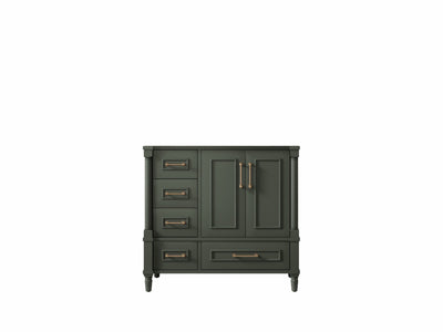Aberdeen 36 in. W x 22 in. D Right Offset Sink Bathroom Vanity