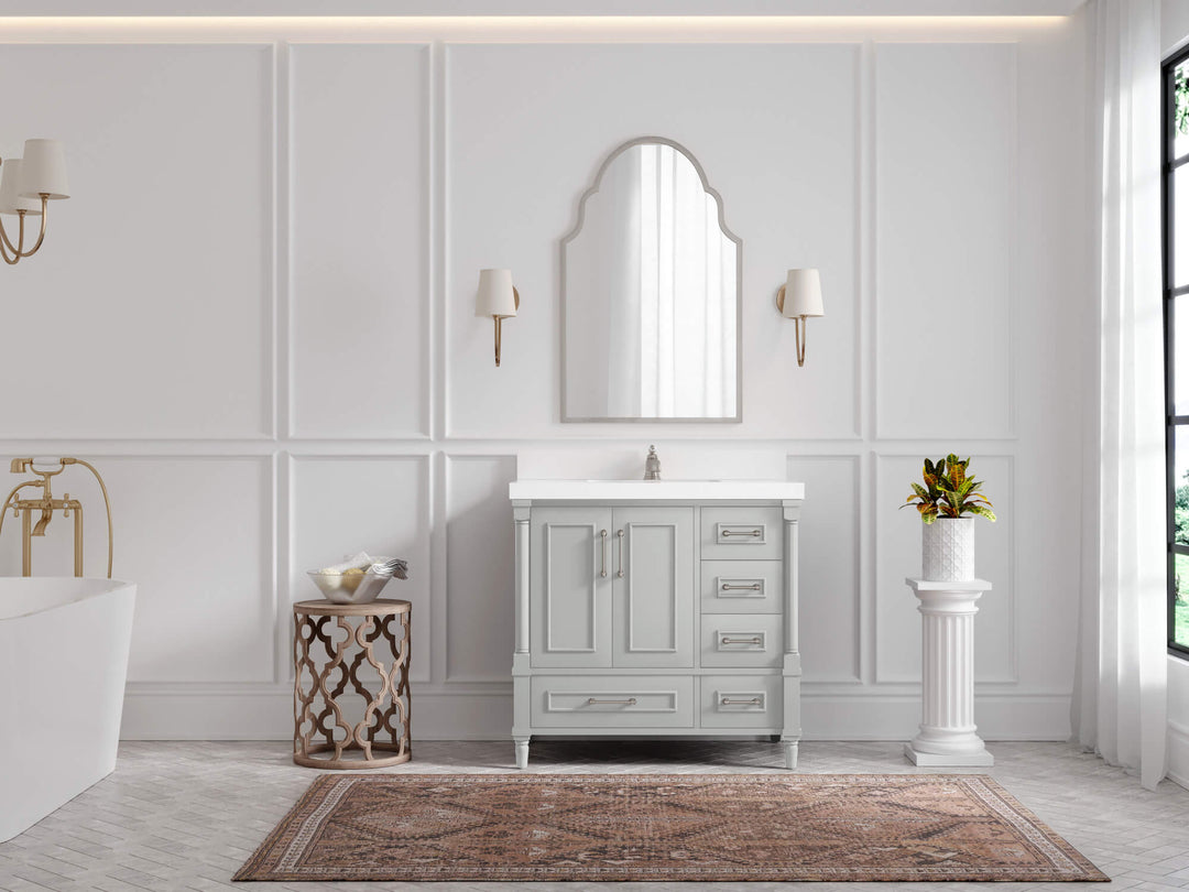 Aberdeen 36 in. W x 22 in. D Center Sink Bathroom Vanity