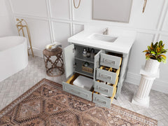 Aberdeen 36 in. W x 22 in. D Center Sink Bathroom Vanity - photo 3