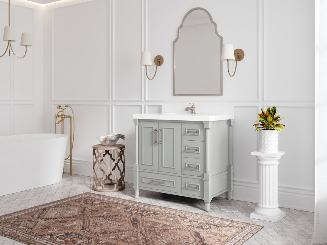 Aberdeen 36 in. W x 22 in. D Center Sink Bathroom Vanity