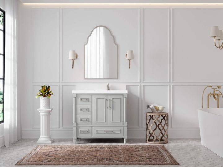 Aberdeen 36 in. W x 22 in. D Right Offset Sink Bathroom Vanity - photo 4