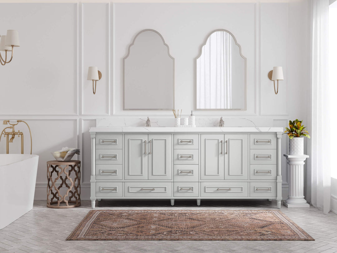 Aberdeen 84 in. W x 22 in. D Double Sink Bathroom Vanity