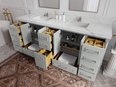 Aberdeen 84 in. W x 22 in. D Double Sink Bathroom Vanity - photo 3