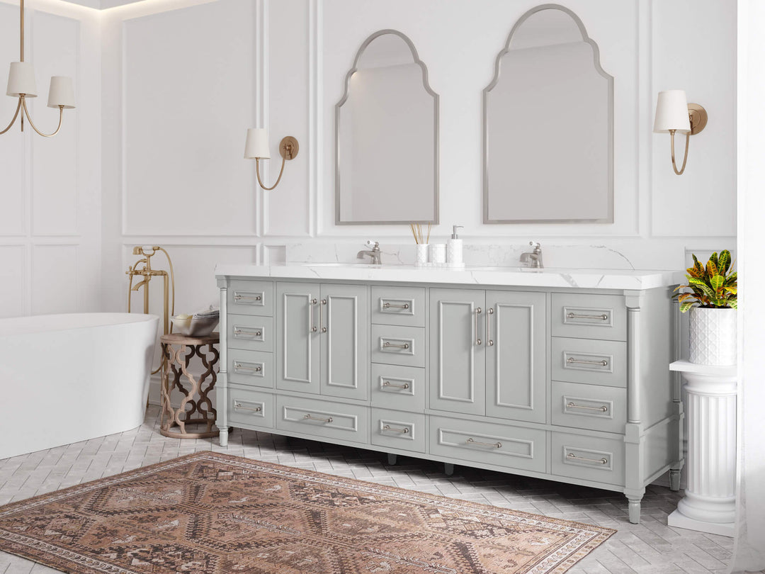 Aberdeen 84 in. W x 22 in. D Double Sink Bathroom Vanity