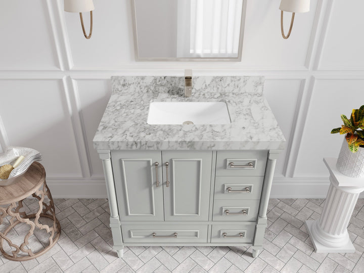 Aberdeen 36 in. W x 22 in. D Center Sink Bathroom Vanity - photo 17