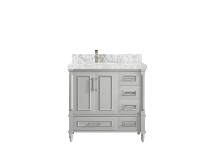 Aberdeen 36 in. W x 22 in. D Left Offset Sink Bathroom Vanity - photo 18