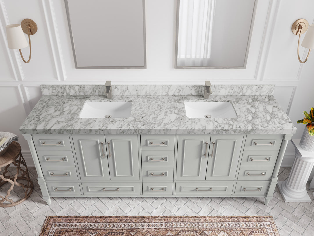 Aberdeen 84 in. W x 22 in. D Double Sink Bathroom Vanity