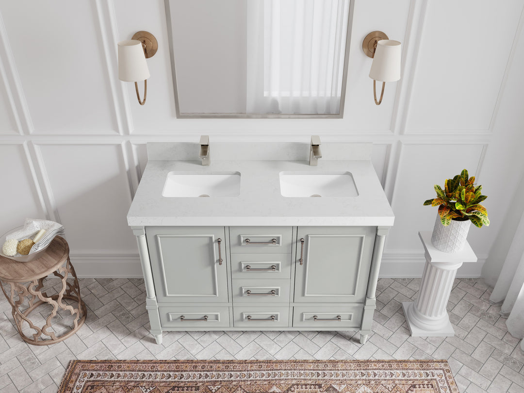 Aberdeen 48 in. W x 22 in. D Double Sink Bathroom Vanity
