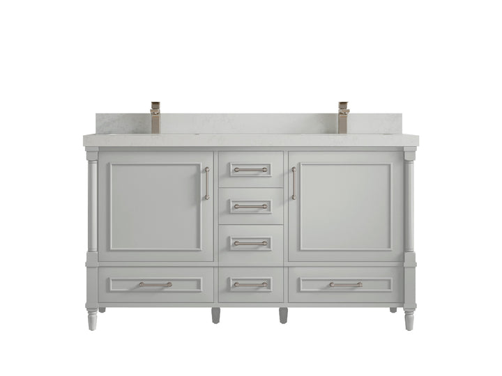 Aberdeen 60 in. W x 22 in. D Double Sink Bathroom Vanity - photo 10