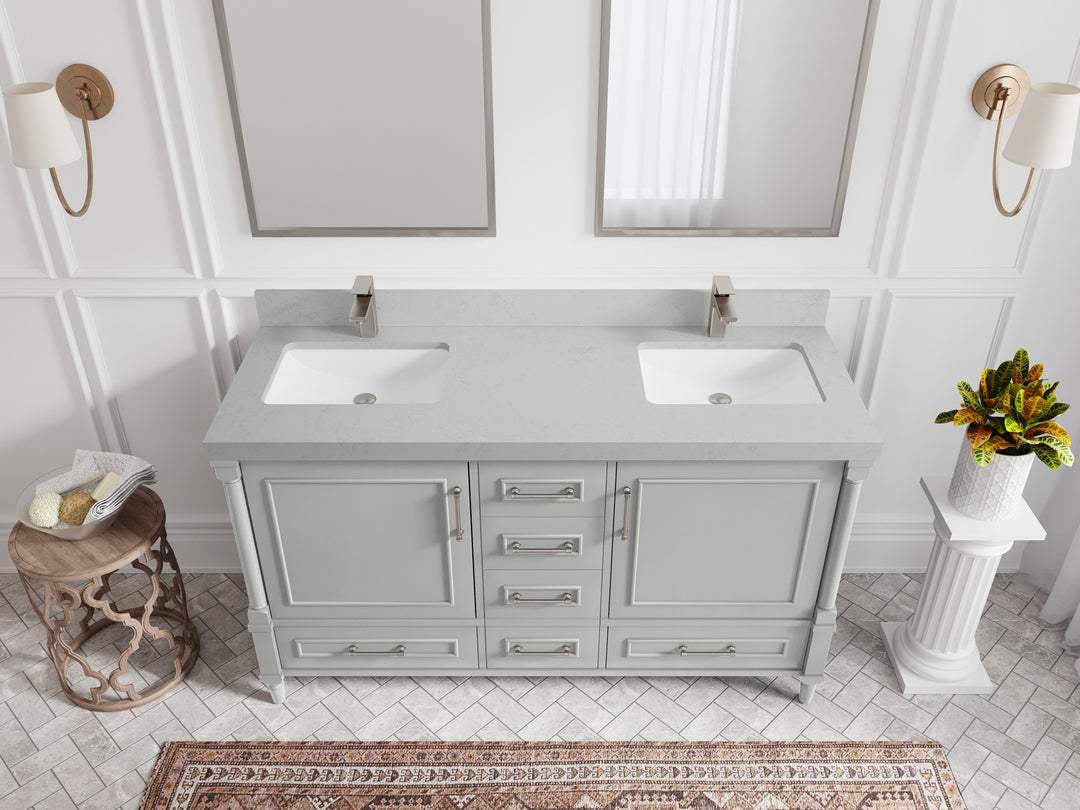Aberdeen 60 in. W x 22 in. D Double Sink Bathroom Vanity
