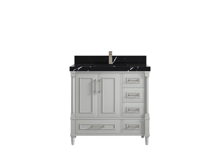 Aberdeen 36 in. W x 22 in. D Center Sink Bathroom Vanity - photo 8