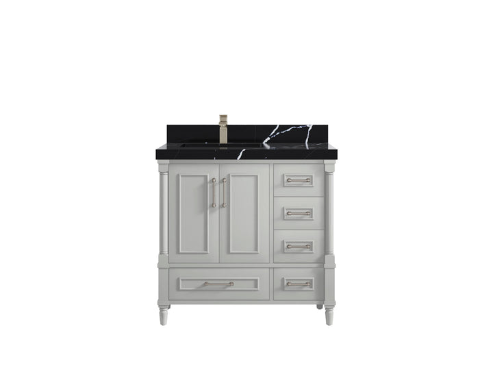 Aberdeen 36 in. W x 22 in. D Left Offset Sink Bathroom Vanity - photo 10