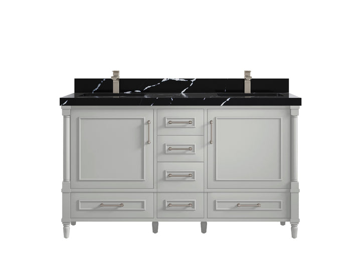 Aberdeen 60 in. W x 22 in. D Double Sink Bathroom Vanity - photo 12