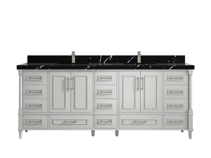 Aberdeen 84 in. W x 22 in. D Double Sink Bathroom Vanity - photo 8
