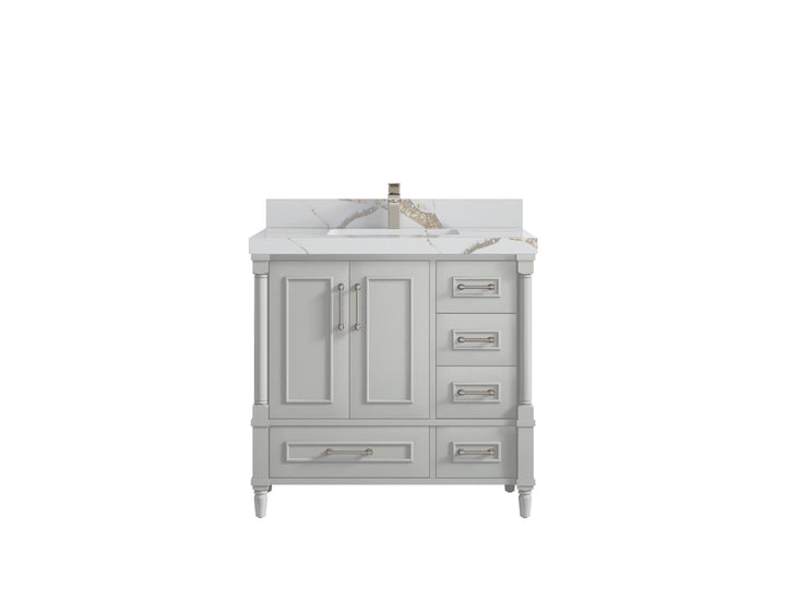 Aberdeen 36 in. W x 22 in. D Center Sink Bathroom Vanity - photo 10
