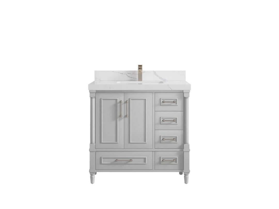 Aberdeen 36 in. W x 22 in. D Center Sink Bathroom Vanity