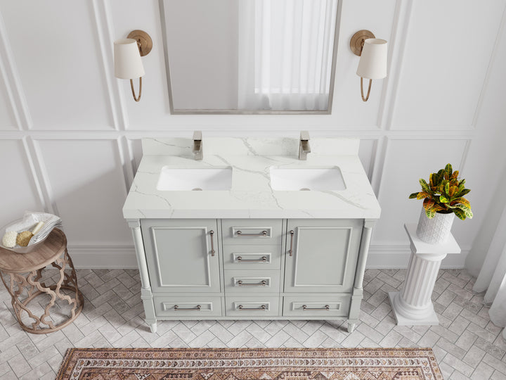 Aberdeen 48 in. W x 22 in. D Double Sink Bathroom Vanity - photo 7