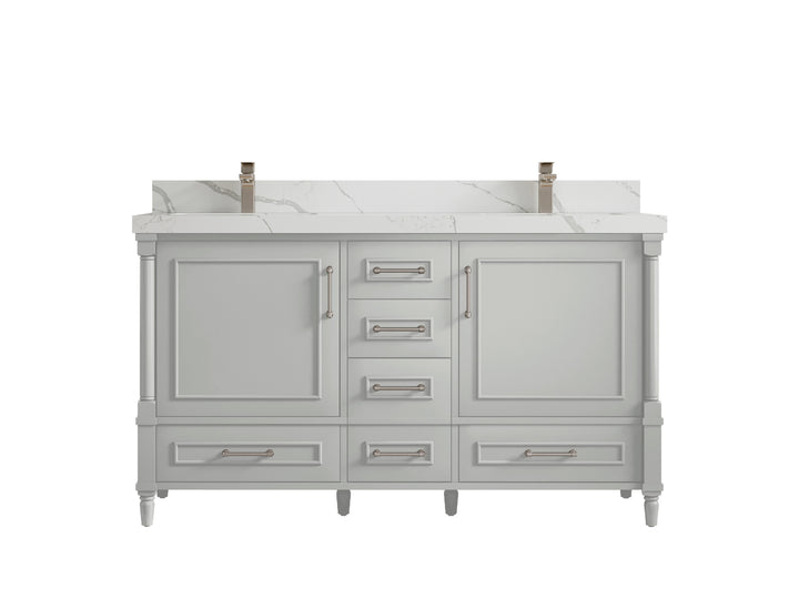Aberdeen 60 in. W x 22 in. D Double Sink Bathroom Vanity - photo 18