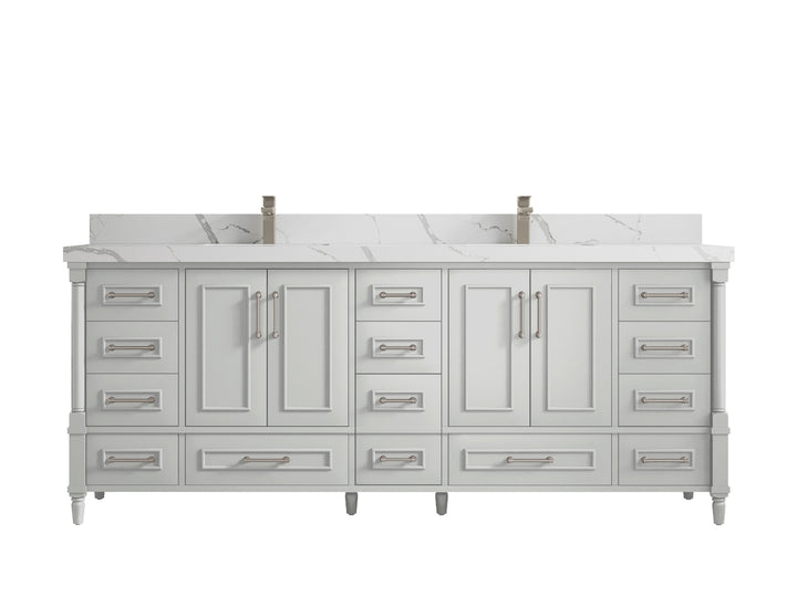 Aberdeen 84 in. W x 22 in. D Double Sink Bathroom Vanity - photo 12