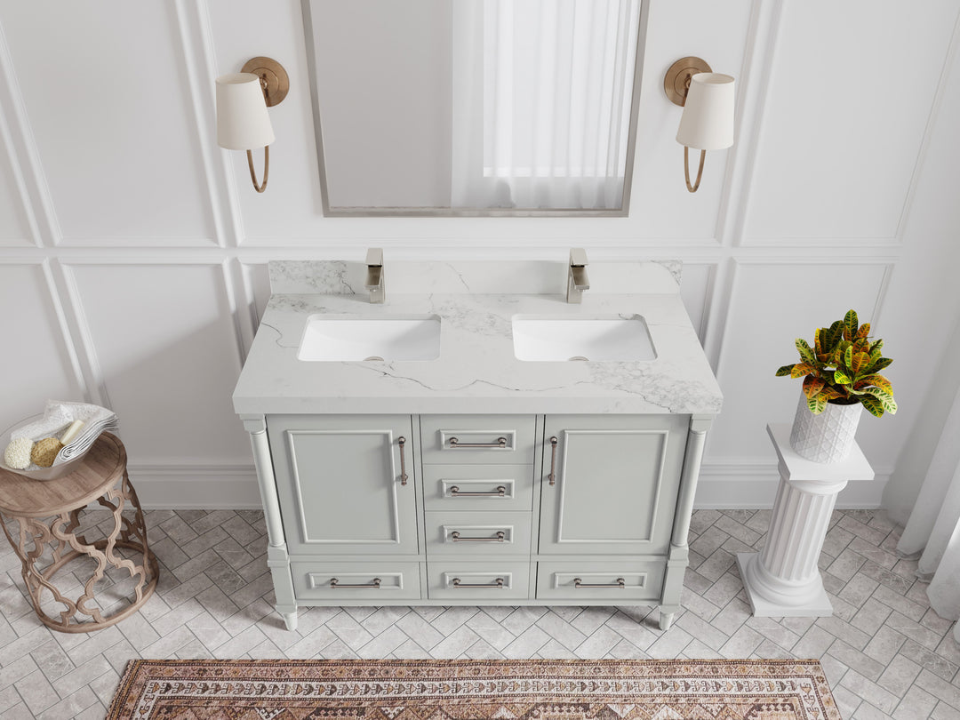 Aberdeen 48 in. W x 22 in. D Double Sink Bathroom Vanity