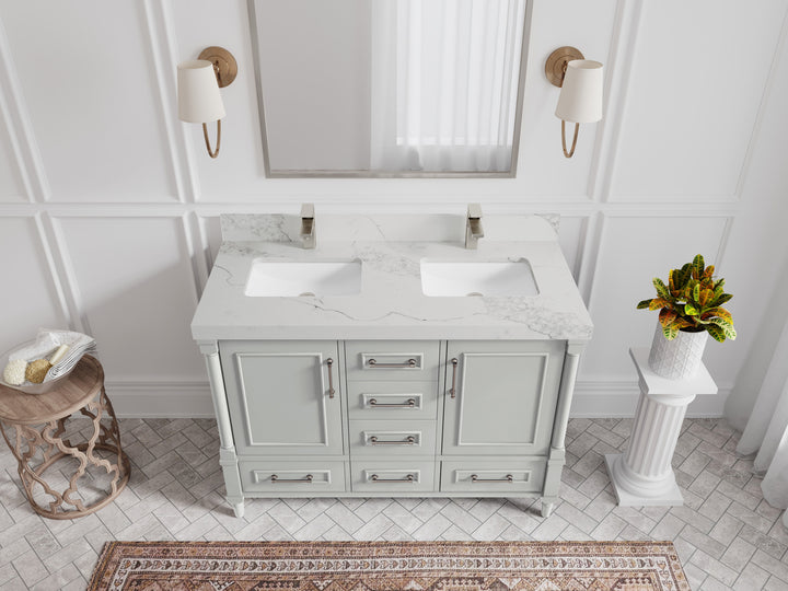 Aberdeen 48 in. W x 22 in. D Double Sink Bathroom Vanity - photo 9