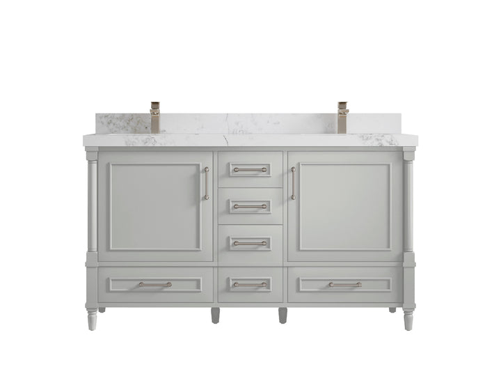 Aberdeen 60 in. W x 22 in. D Double Sink Bathroom Vanity - photo 16