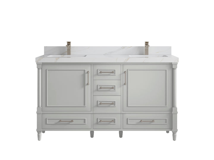 Aberdeen 60 in. W x 22 in. D Double Sink Bathroom Vanity - photo 20