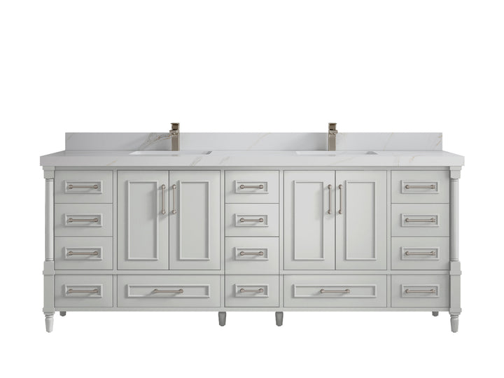 Aberdeen 84 in. W x 22 in. D Double Sink Bathroom Vanity - photo 16