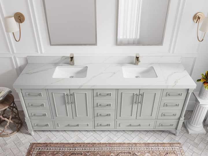 Aberdeen 84 in. W x 22 in. D Double Sink Bathroom Vanity - photo 15