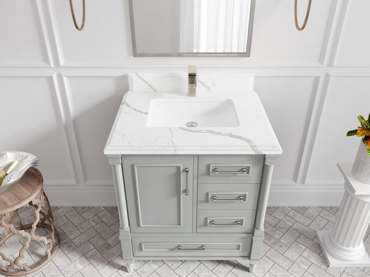 Aberdeen 30 in. W x 22 in. D Single Sink Bathroom Vanity - photo 23