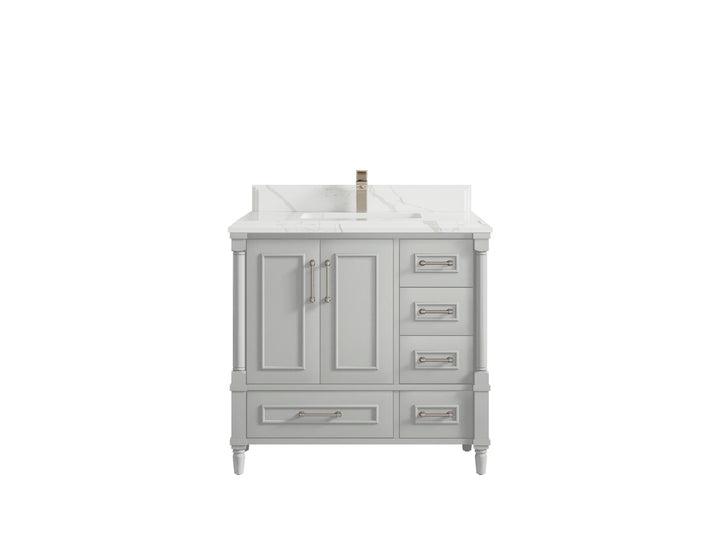 Aberdeen 36 in. W x 22 in. D Center Sink Bathroom Vanity - photo 22