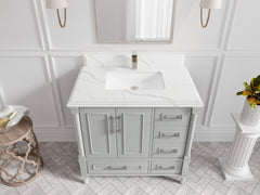 Aberdeen 36 in. W x 22 in. D Center Sink Bathroom Vanity - photo 21
