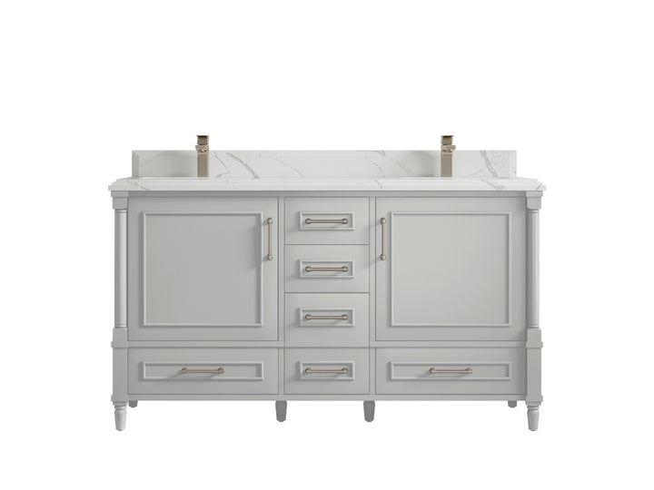Aberdeen 60 in. W x 22 in. D Double Sink Bathroom Vanity - photo 22