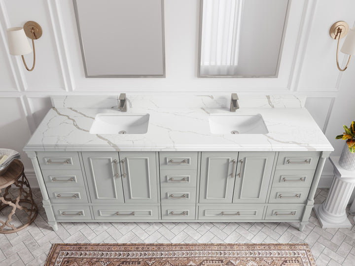 Aberdeen 84 in. W x 22 in. D Double Sink Bathroom Vanity - photo 21
