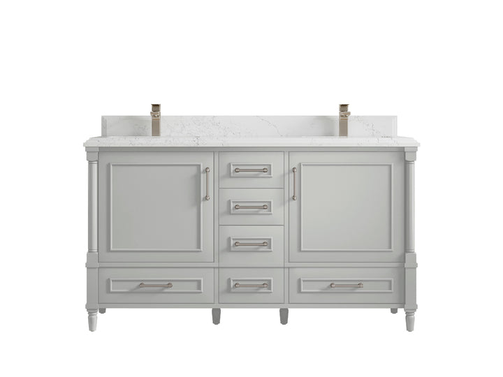 Aberdeen 60 in. W x 22 in. D Double Sink Bathroom Vanity - photo 24