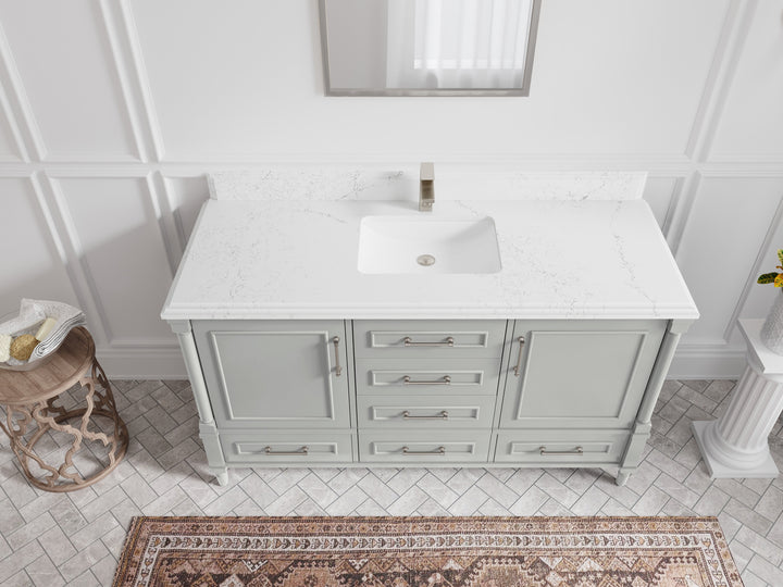 Aberdeen 60 in. W x 22 in. D Single Sink Bathroom Vanity - photo 22