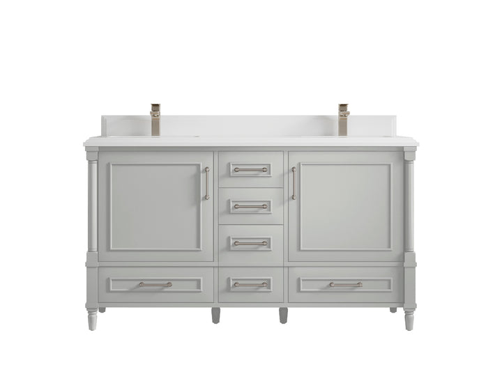 Aberdeen 60 in. W x 22 in. D Double Sink Bathroom Vanity - photo 26