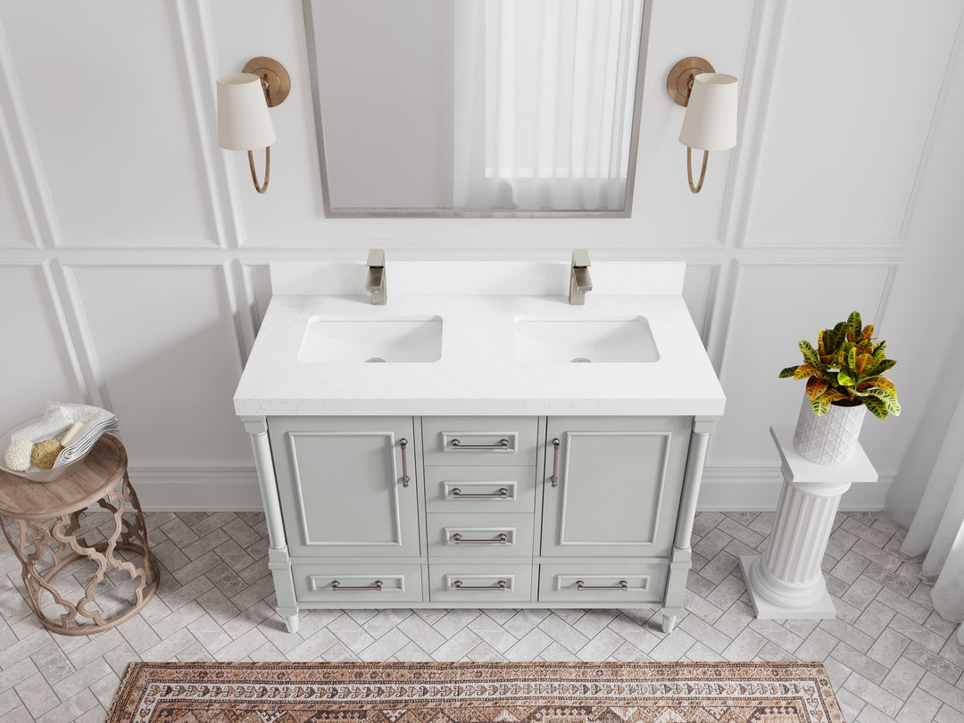 Aberdeen 48 in. W x 22 in. D Double Sink Bathroom Vanity