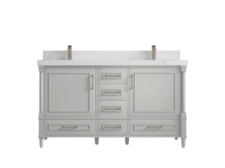 Aberdeen 60 in. W x 22 in. D Double Sink Bathroom Vanity - photo 28